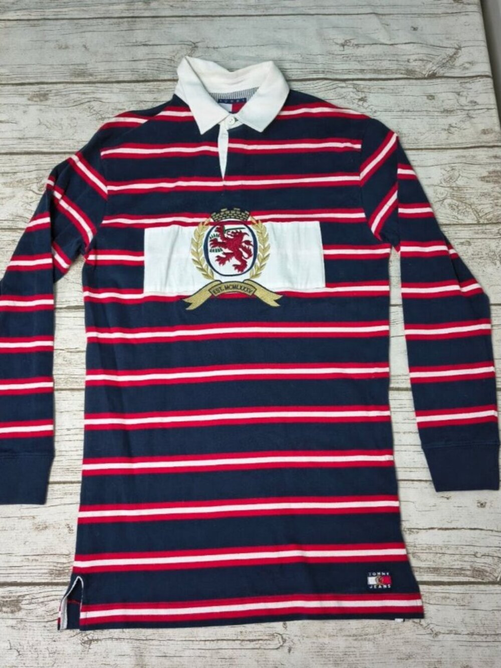 Tommy Jeans Striped Rugby Polo Dress Women Size Medium